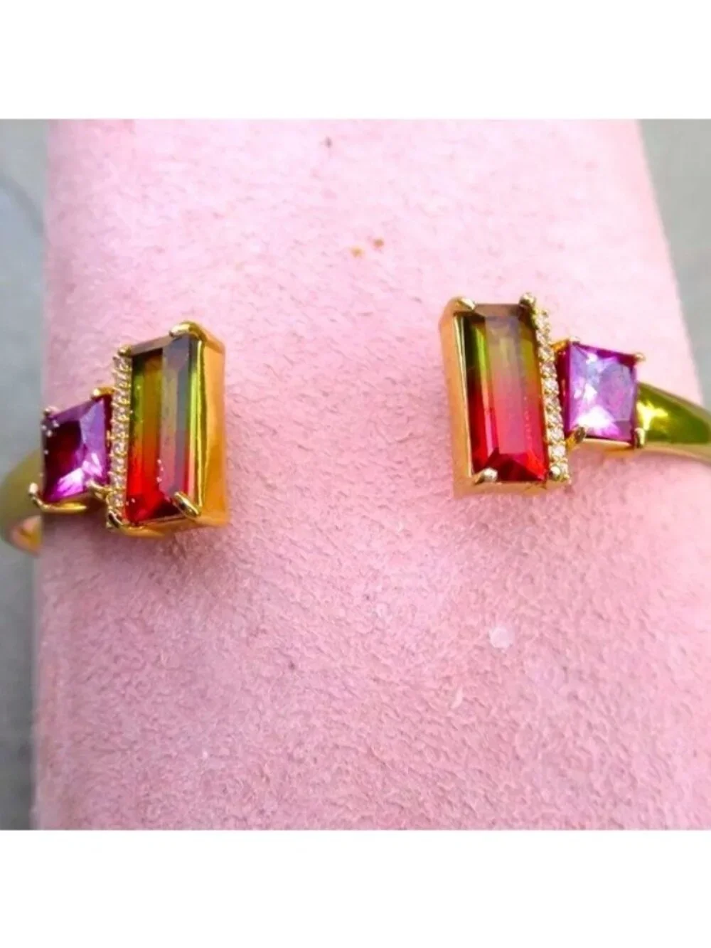 Kate Spade Geo Gems Open Hinged Cuff Bracelet O0RU3220 Multi (974) - Picture 6 of 7